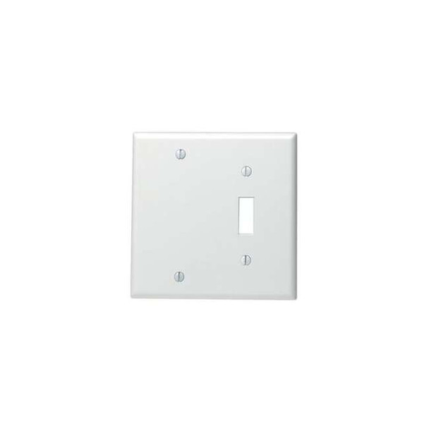Leviton Wall Plate, Combination, Stainless Steel 84006-40