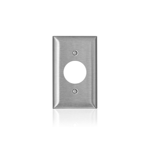 Leviton WallPlate,SingleCircularOpening,SS SS7-40