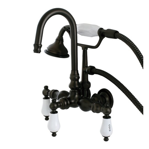 Wall-Mount Clawfoot Tub Faucet, Oil Rubbed Bronze, Tub Wall Mount