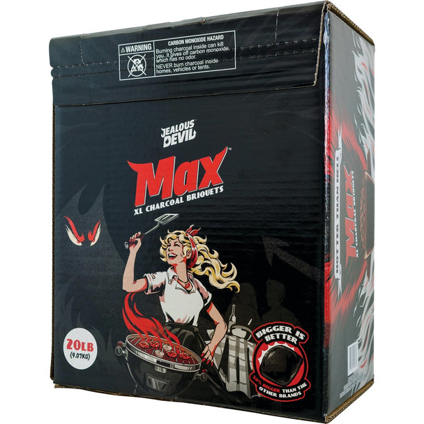 Jealous Devil Max 20 Lb. Hardwood Charcoal Briquets JDMAX20LBS