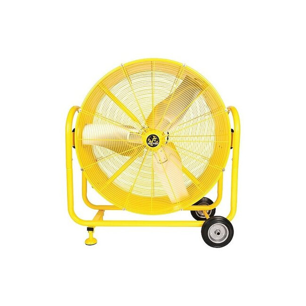 Jan Fan CirculatingFan,42inDia,Yellow,Mobile JF-DRUM42