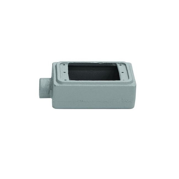 1 Gang -Gang Vertical Weatherproof Cover, 2-13/16 in W, 4-9/16 in H