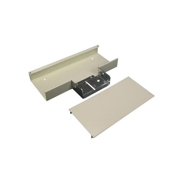 End Cap Raceway, 4000 Series, 1 Channel, 7.125 in W, 1-1/2 in H, 1 ft L, Ivory