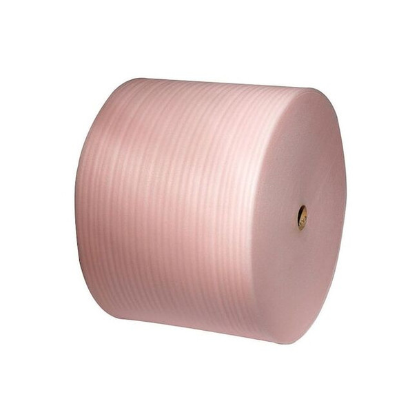 Anti-static Foam Roll 48" x 550 ft., Perforated, 1/8" Thickness, Pink