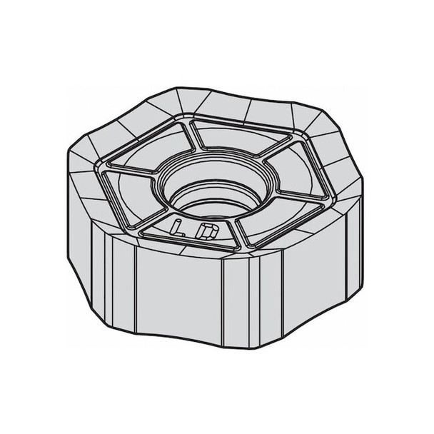 Widia Hex Milling Insert,8.58mm,Carbide 5895346 Pack of 5