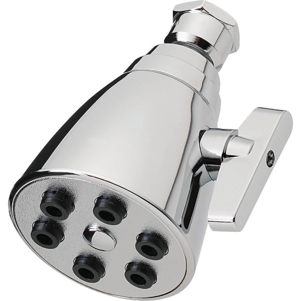 HomePointe Shower Head, Fixed Mount, 6-Spray, Chrome 228622