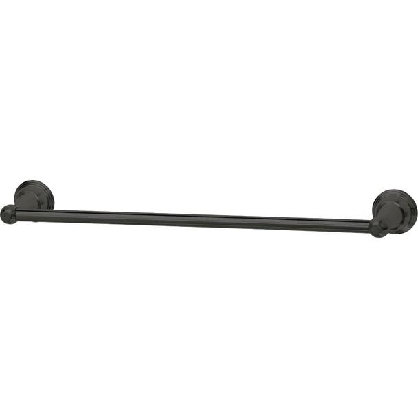 HomePointe 18 In. Matte Black Vintage Design Towel Bar 109718