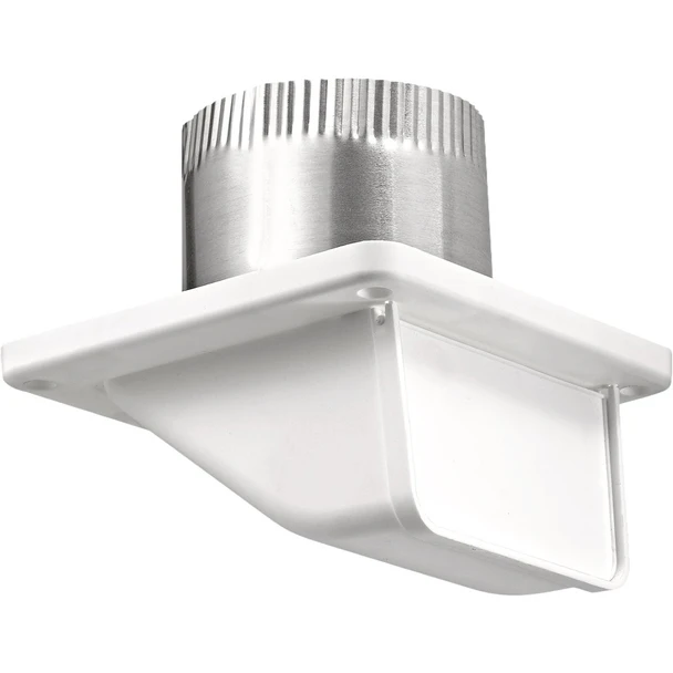 Lambro 4 In. White Plastic Soffit Exhaust Vent 143WTP