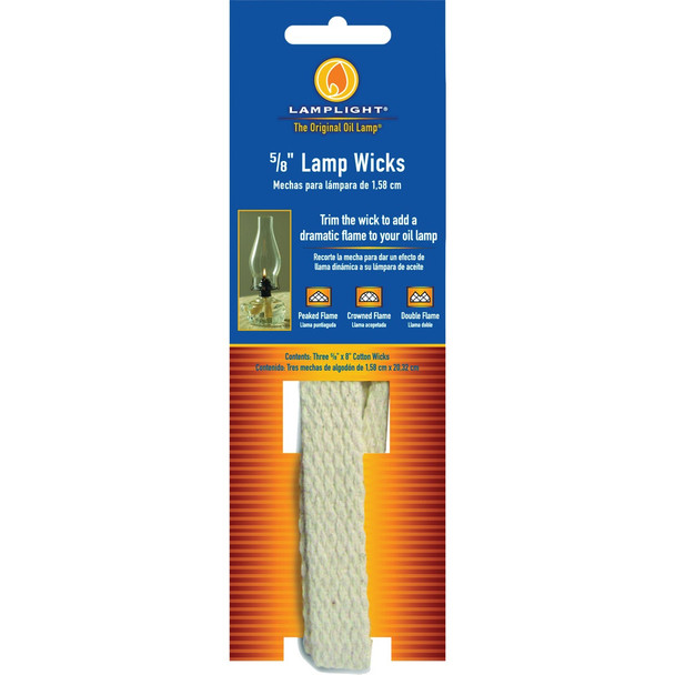 Lamplight Farms 5/8 In. Flat Replacement Wick (3-Pack) 9995
