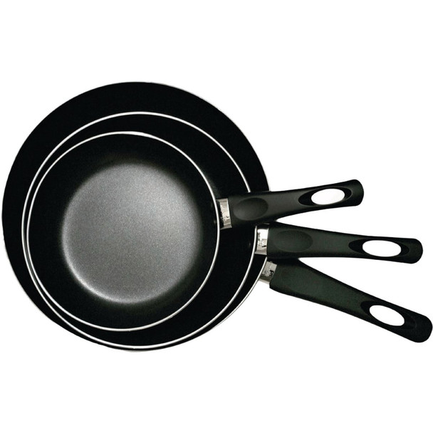 Epoca Elements 3-Piece Gray Non-Stick Coated Aluminum Fry Pan Set EEGY-5103-E