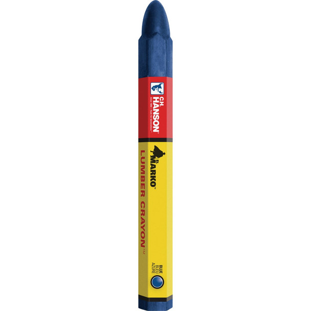 CH Hanson Blue Lumber Crayon (12-Pack) 10366