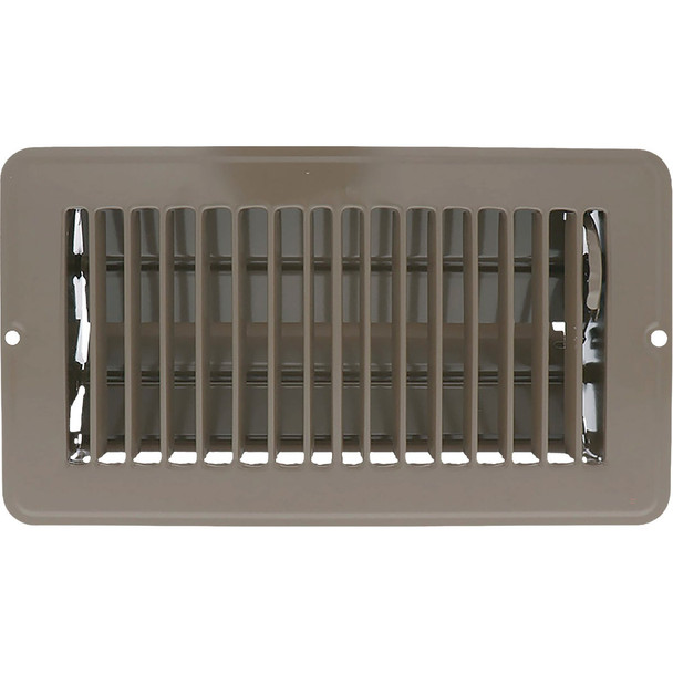 AmeriFlow 456 Series 4 In. x 8 In. Brown Floor Register 456B4X8
