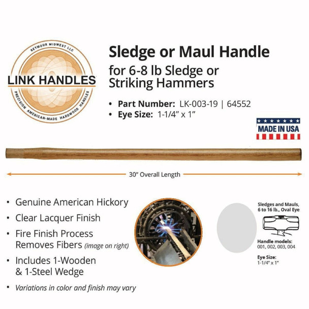 Link 30 In. Sledge or Maul Handle 64552