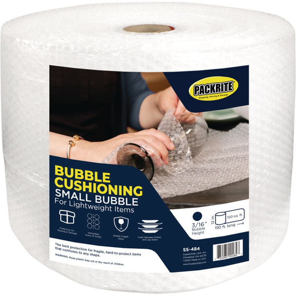 PackRite 3/16 In. Original Size Bubble Cushion, 12 In. x 150 Ft. SS-484
