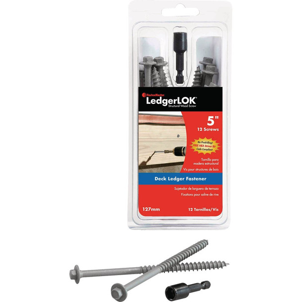 Ledgerlok 12ct .305x5 Hex Fastener FMLL005-12