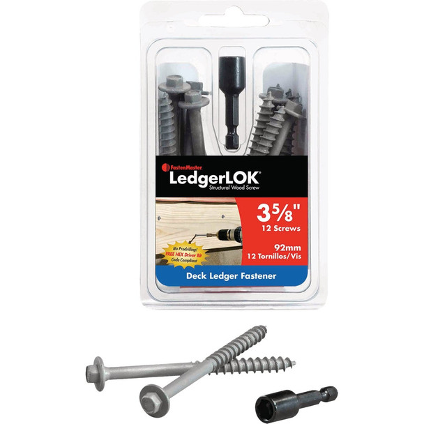 Ledgerlok 12ct .305x3-5/8 Fastener FMLLF358-12