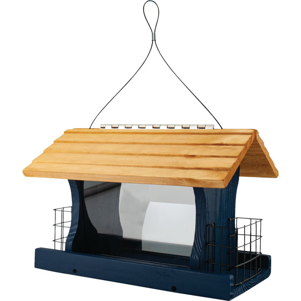 Panacea Blue Wood Ranch Bird Feeder 24003