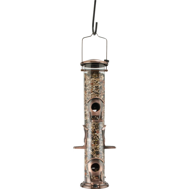 Panacea 6-Port Copper Top Bird Feeder 24561