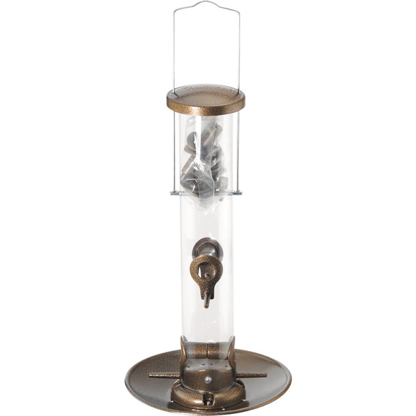 Panacea Copper Tube Bird Feeder with Tray 23914