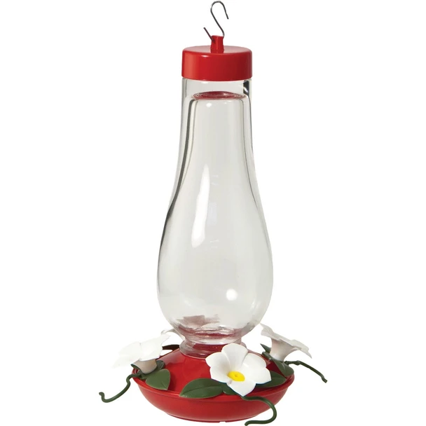 Audubon 24 Oz. Hurricane Glass Hummingbird Feeder 24110