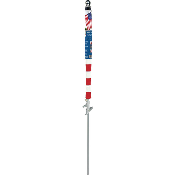Annin 2.5 Ft. x 4 Ft. Nylon US Banner with 5 Ft. Aluminim Pole Set 31813