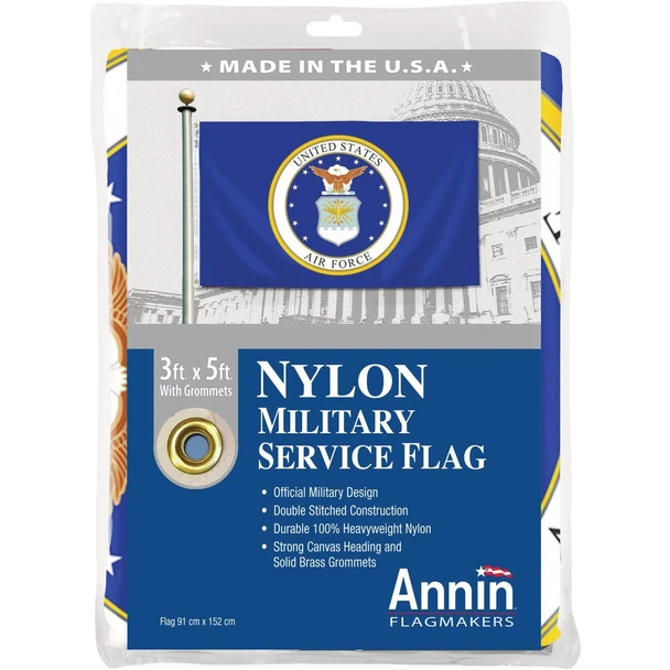 Annin 3 Ft. x 5 Ft. Nylon Air Force Flag 439010R
