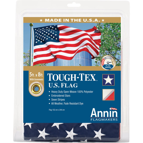 Annin Tough-Tex 5 Ft. x 8 Ft. Tough-Tex US Flag 182008