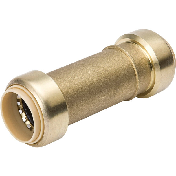 ProLine 1/2 In. PF Brass Push Fit Repair Coupling 6630-303