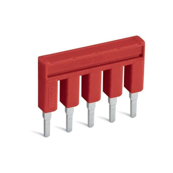 Wago Terminal Block,0.957" L,0.95" W,Red 2002-405/000-005