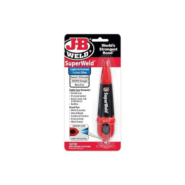 J-B Weld InstantAdhesive,Clear,0.17floz,Tube 33301