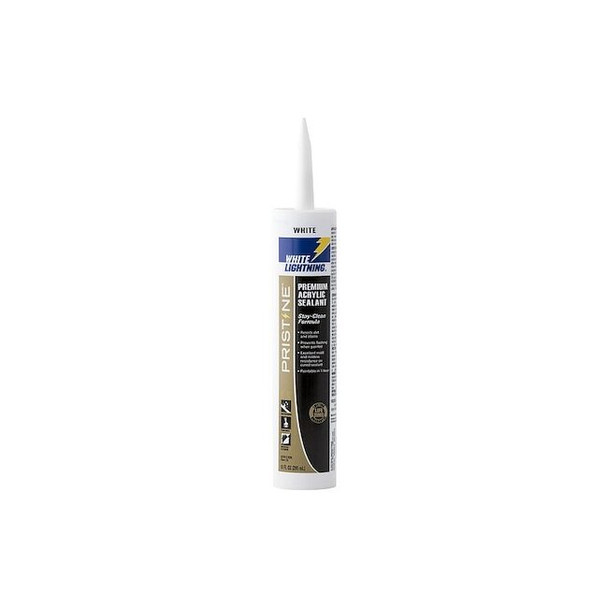 White Lightning Acrylic Sealant,6 " L,8 " W,White W30000010