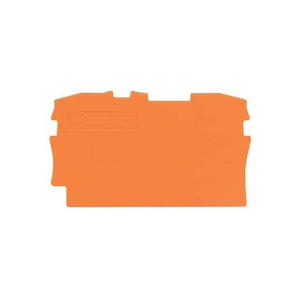 Wago Terminal Block,1.9" L,1.14" W,Orange 2002-1292