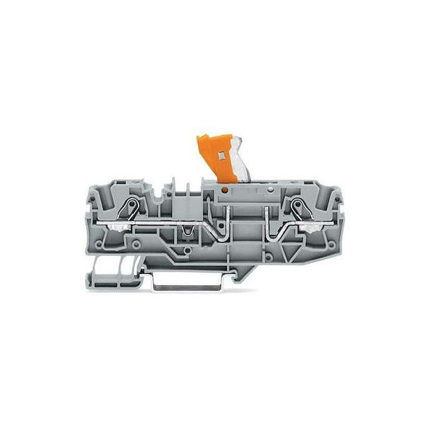 Wago Terminal Block,3.79" L,800V,Gray 2006-1671