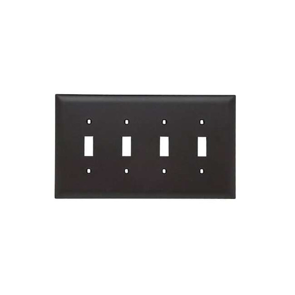 Legrand Wall Plate, Toggle, Brown, Nylon TPJ4