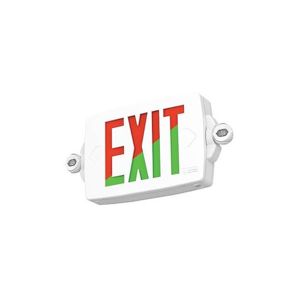 Acuity Exit Sign,White Housing,Ceiling/Wall 288AS9