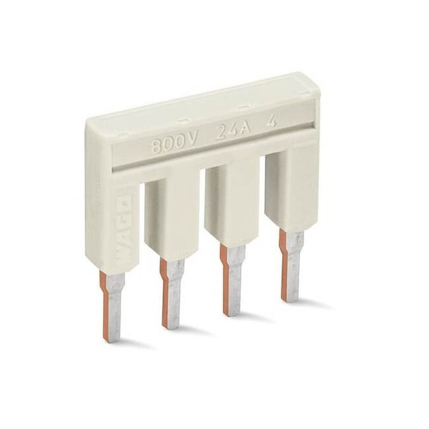 Wago Terminal Block,0.752" L,0.75" W,Gray 2002-404