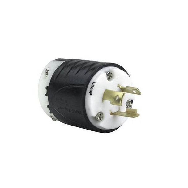 Legrand Locking Plug, 20 A, Black, Nylon L520P