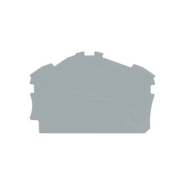 Wago Terminal Block,2.04" L,1.4" W,Gray 2002-6391