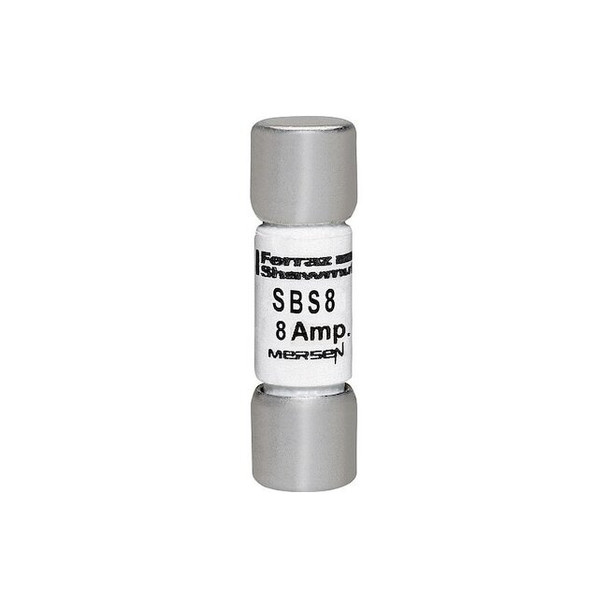 Mersen Fuse,1 3/8 in L,600 V AC,8 A SBS8