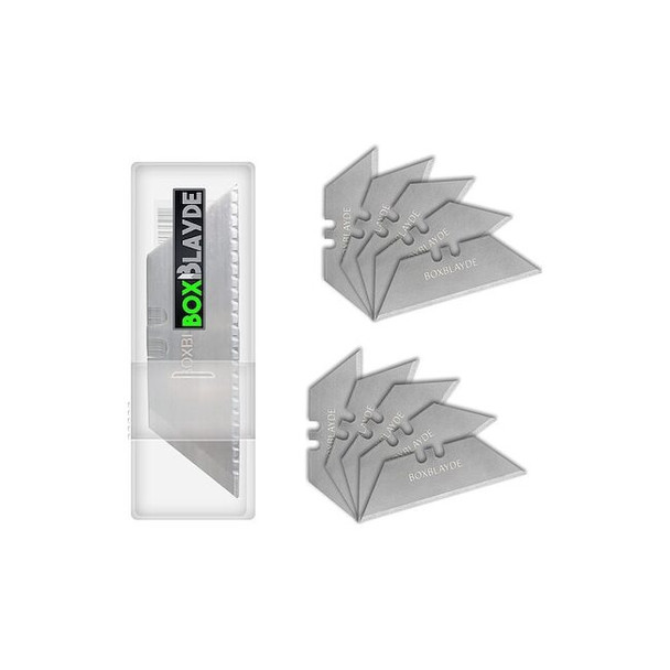 Boxblayde Blade,Steel,Straight,2 7/16 in L,PK10 BBSTR10PK