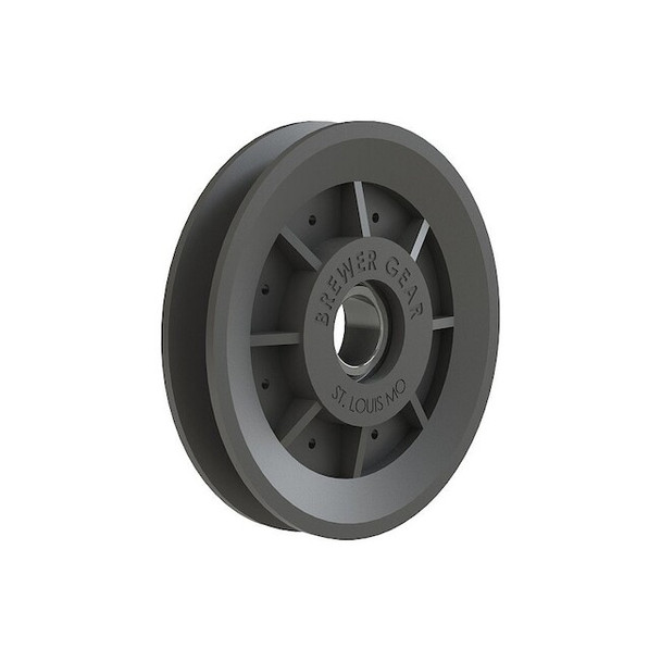 Brewer Machine & Gear V-Belt Idler Pulley,Composite,3"OD,Nylon BV3001