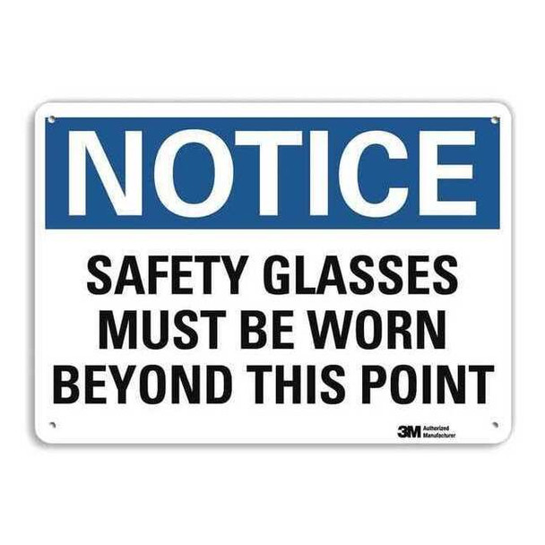 Lyle Notice Sign, RecycldReflecAlum, 10inWx7inH, U5-1499-RA_10X7 U5-1499-RA_10X7