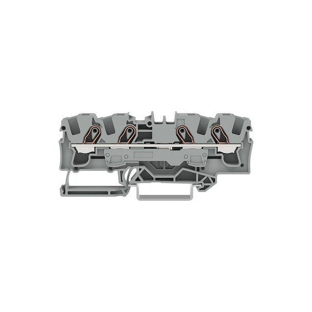 Wago Terminal Block,3.51" L,1.55" W,800V,Gray 2006-1401