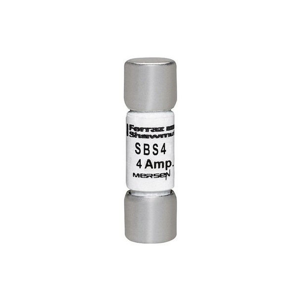 Mersen Fuse,1 3/8 in L,600 V AC,4 A SBS4
