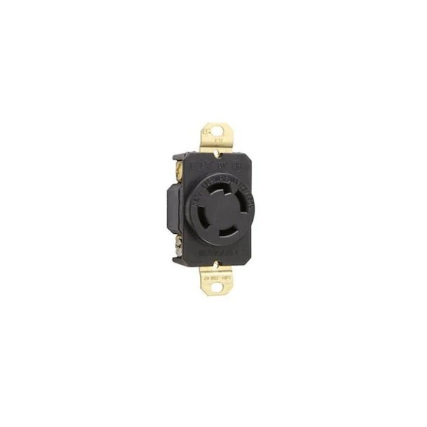 Legrand LockingReceptacle,30A,2hp,125/250VAC,Blk L1430R