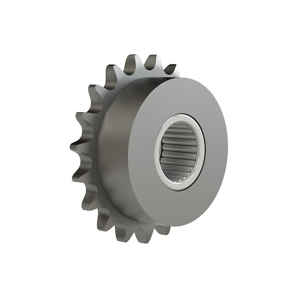 Brewer Machine & Gear Idler Sprocket,3.3 in OD,1 in Bore,Steel 40B19F