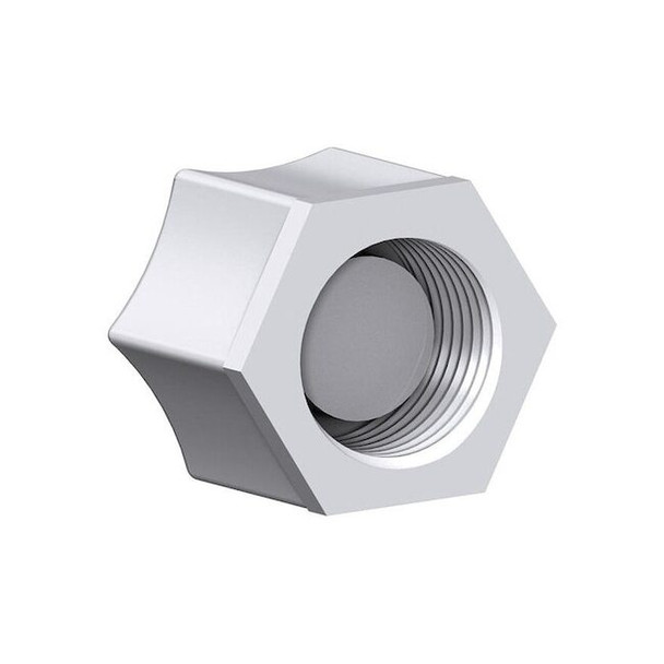 Jaco Compression Nuts,17/32"L,White,PK5 P-O-2