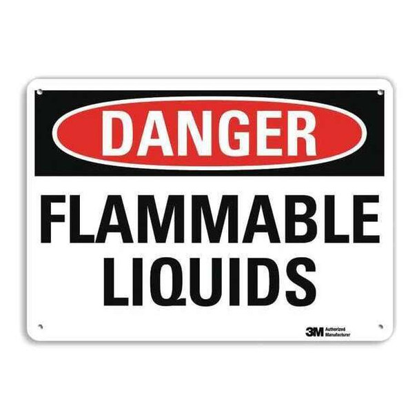 Danger Sign, 10 in H, 14 in W, Vertical Rectangle, English, U3-1484-RA_14X10