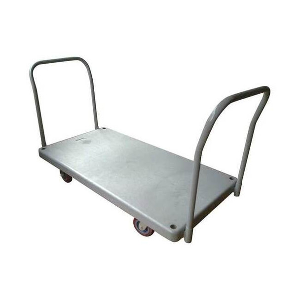 Dayton Platform Truck, Gray, Steel, 3,300 lb 2TUK8