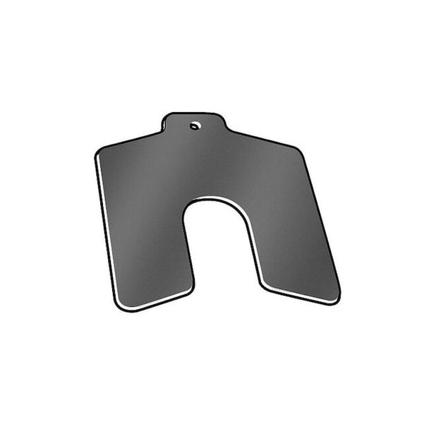Precision Brand Slotted Shim with Tab A-2"x2", 0.0100" Thickness, Pk20 42125